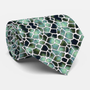Corbata verde con negro tie