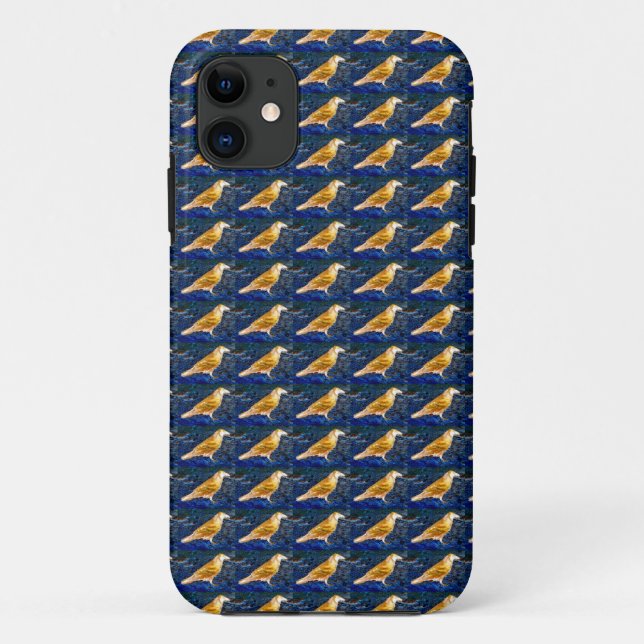 corbeau brun sur coque noir (Dos)