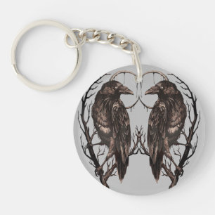 Corbeau dans un arbre mort - Art gothique sombre