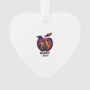 Corbeau de nuit effrayant Pomme Château hanté Spoo