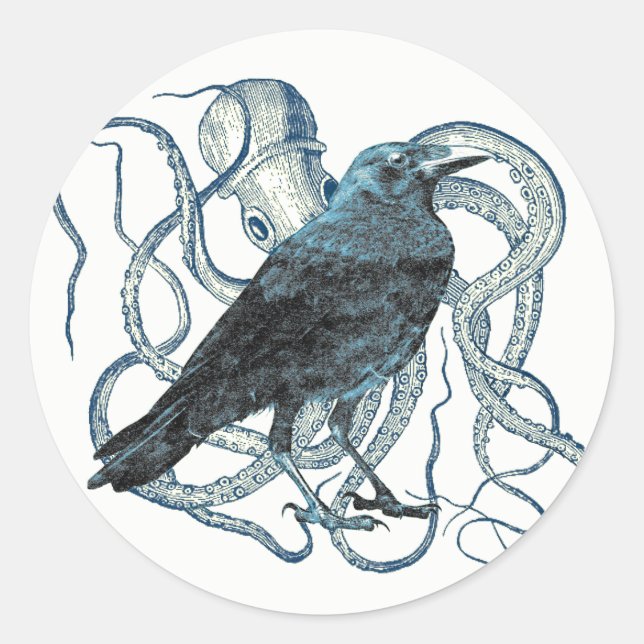 Corbeau enchevêtré Par Sticker Octopus (Devant)