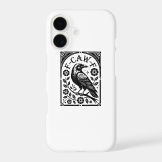 Corbeau, F-Caw-F Oiseau Drôle Graphique Esthétique