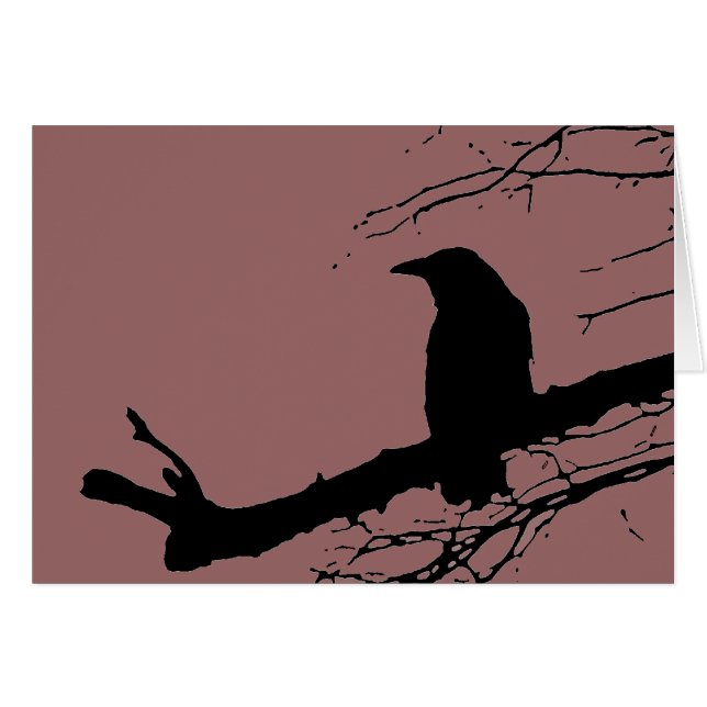 Corbeau sur l'arbre (Devant horizontal)