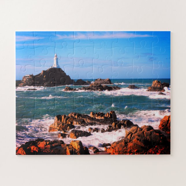 Corbiere lighthouse in Jersey Jigsaw Puzzle (Horizontal)