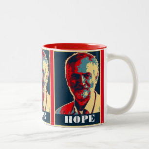 corbyn labour supporters customizable HOPE mug