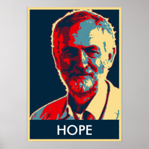 corbyn labour supporters customizable HOPE print