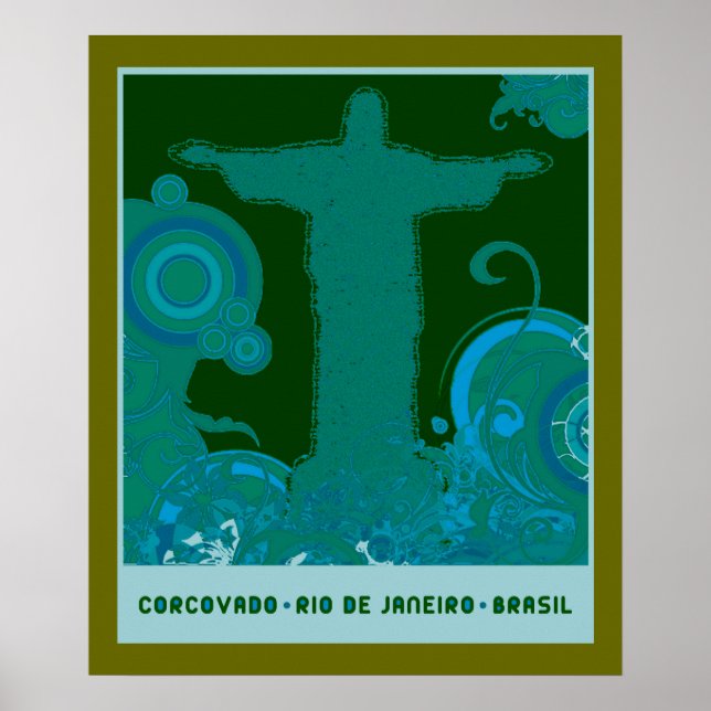 Corcovado graphic design poster (Front)