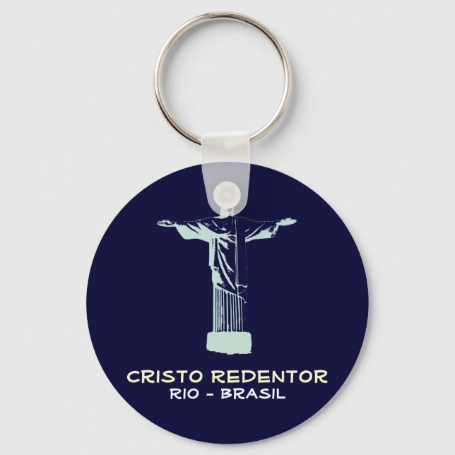 Corcovado, Rio-Brasil Keychain (Front)