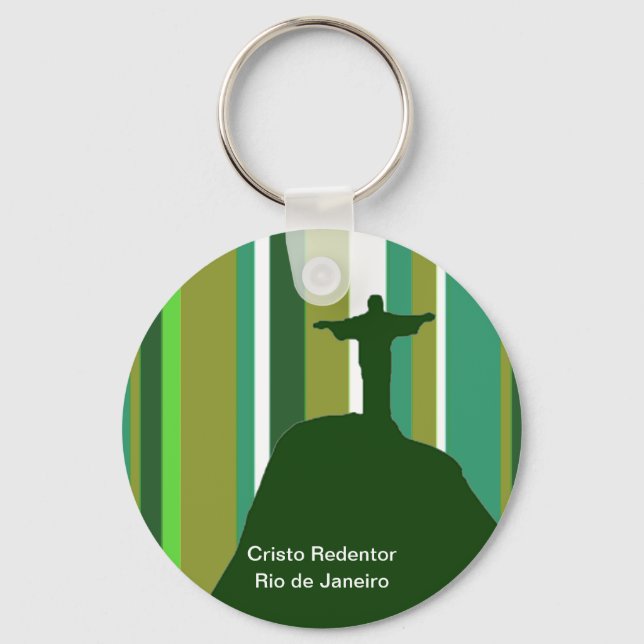 Corcovado, Rio - Brasil Keychain (Front)