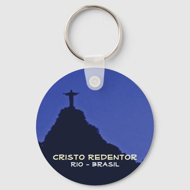 Corcovado, Rio-Brasil Keychain (Front)