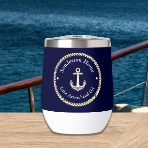 Corde d'Ancre marine bleu blanc Nom
