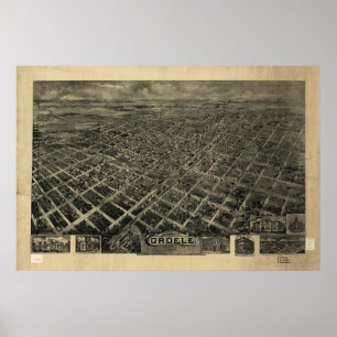 Cordele Georgia 1908 Panoramic Map Poster