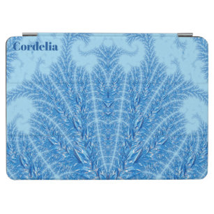 CORDELIA ~ FEATHERS ~ FRACTAL ~Blue Shades ~ iPad Air Cover