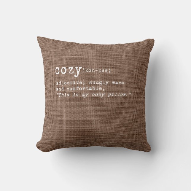 Cordial Collection - Cozy Throw Pillow (Front)
