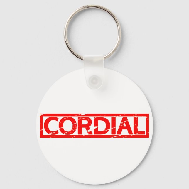 Cordial Stamp Keychain (Front)