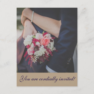 Cordially Invited Simple Wedding Invitation