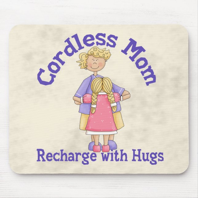 Cordless Mom Mouse Pad (Front)