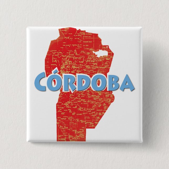 Córdoba 2 Inch Square Button (Front)