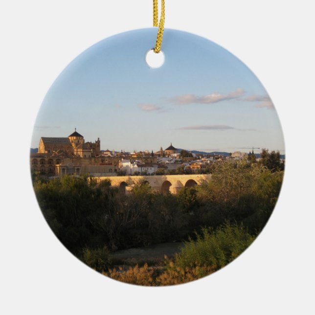 Cordoba from Afar Ceramic Ornament (Front)