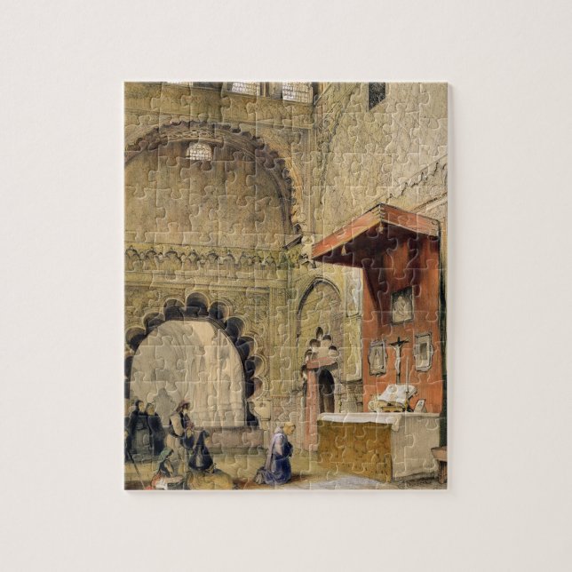 Cordoba: Monk praying at a Christian altar in the Jigsaw Puzzle (Vertical)