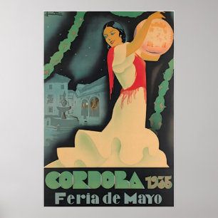 Cordoba Print Spain Travel Poster Spanish Art