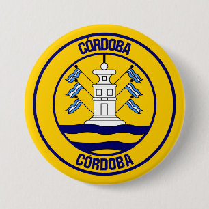 Córdoba Round Emblem 3 Inch Round Button