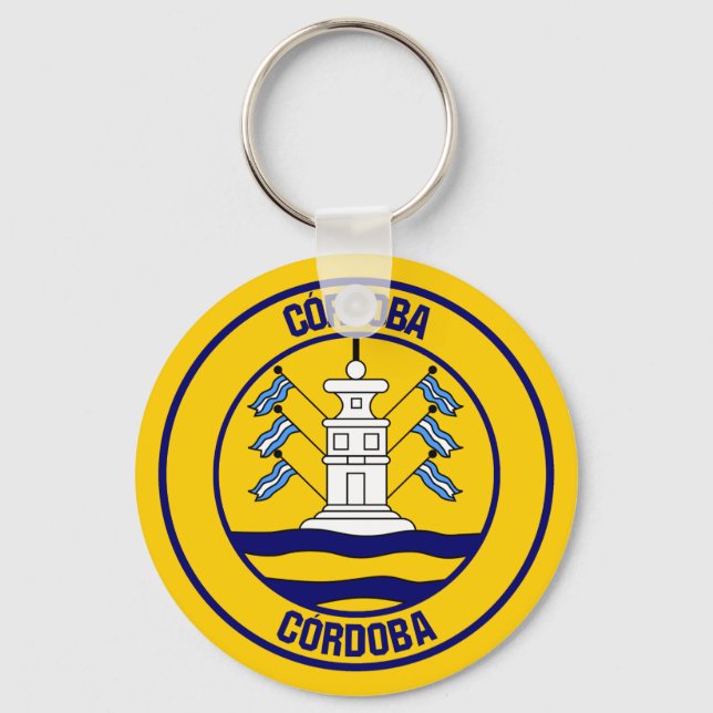 Córdoba Round Emblem Keychain (Front)
