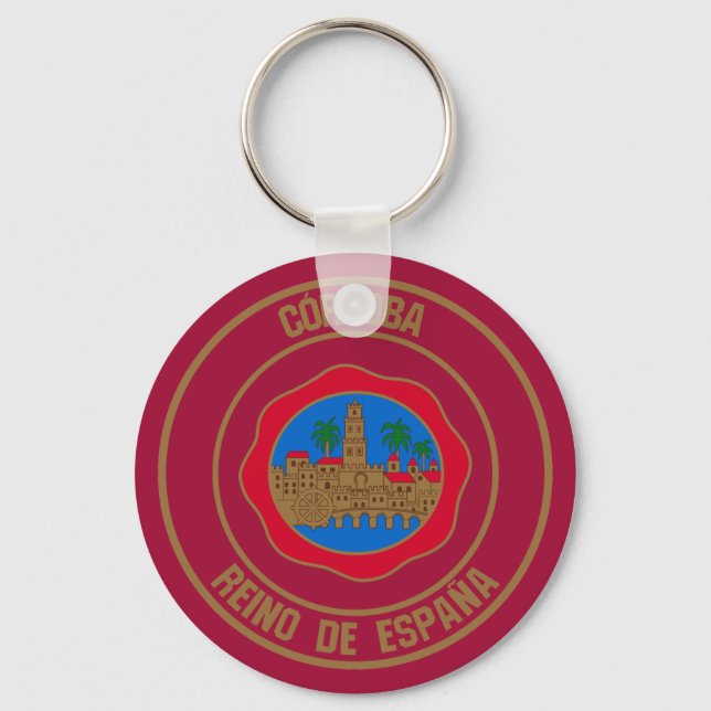 Córdoba Round Emblem Keychain (Front)