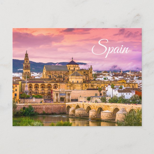 Cordoba, Spain Beautiful Sunset View Postcard (Front)