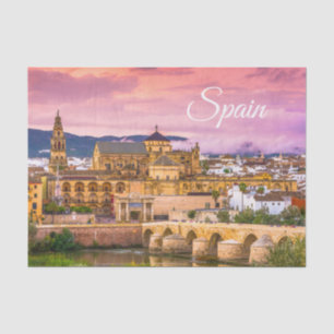 Cordoba, Spain Beautiful Sunset View  Tissue Paper