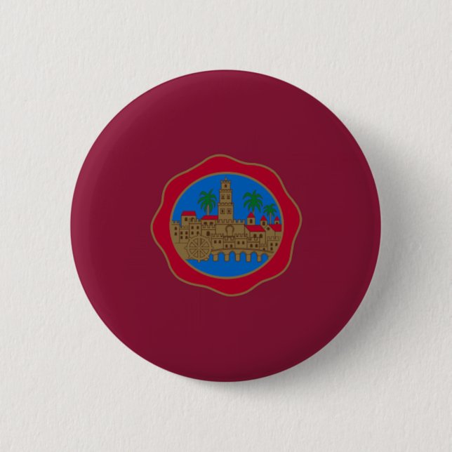 Cordoba (Spain) Flag 2 Inch Round Button (Front)