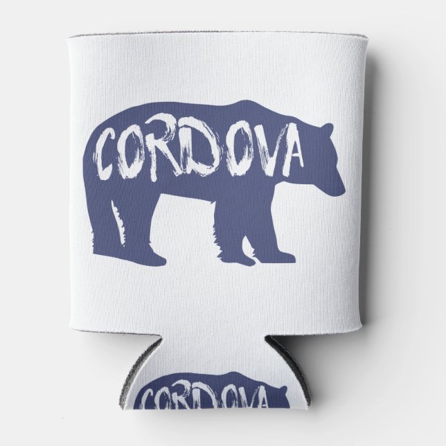 Cordova Alaska Bear Can Cooler (Front)