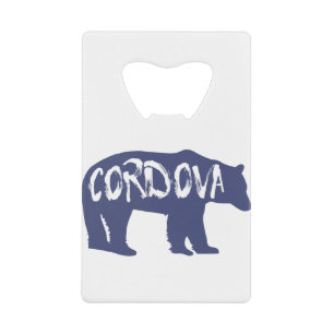Cordova Alaska Bear Credit Card Bottle Opener