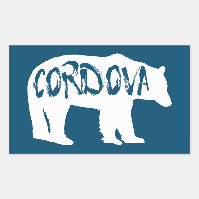 Cordova Alaska Bear Sticker (Front)