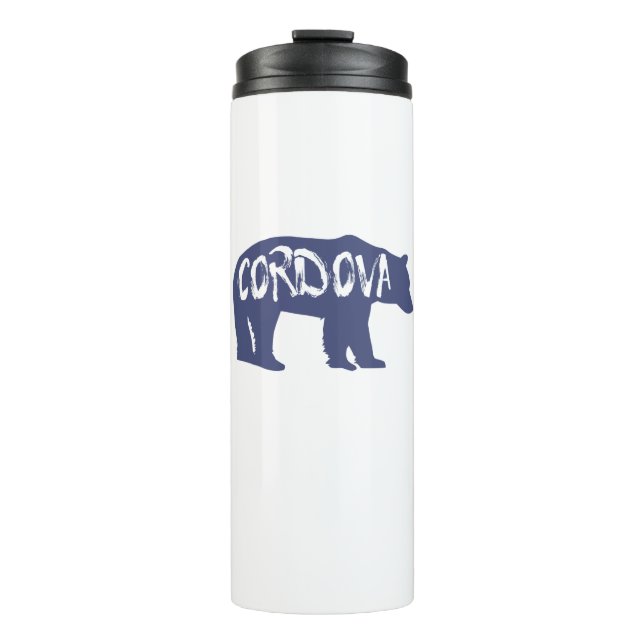 Cordova Alaska Bear Thermal Tumbler (Front)