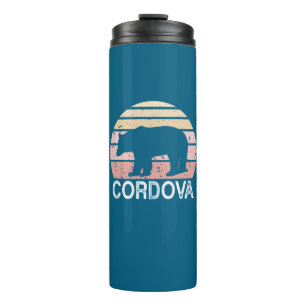 Cordova Alaska Retro Bear Thermal Tumbler