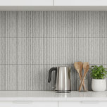 Corduroy Concrete Striated Greige ID1286 Tile<br><div class="desc">This ceramic tile design showcases a sophisticated striated texture with fine linear markings reminiscent of hand-finished plaster, brushed concrete, or weathered stone. The elegant neutral, medium greige color enhances the tile’s contemporary appeal while remaining highly versatile for a variety of interior styles including modern, industrial, minimalist, and Japandi-inspired spaces. Perfect...</div>