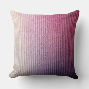 Corduroy  texture in matte raspberry pink  color throw pillow
