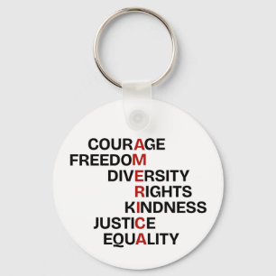 Core Values of America Keychain