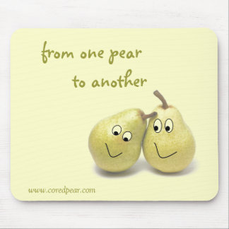 Cored Pear Mouse Pad