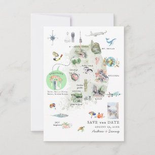 Corée   Carte d'itinéraire de mariage de destinati