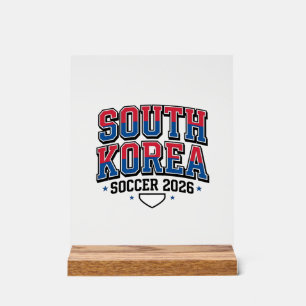 Corée du Sud Football 2026 Football Gras Typograph