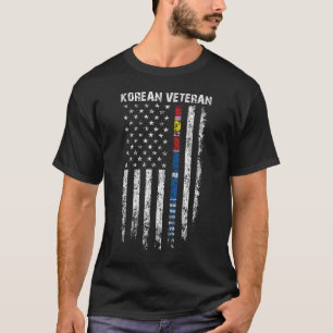 Corée Vétéran Drapeau T-shirt Vétérinaire Coréen