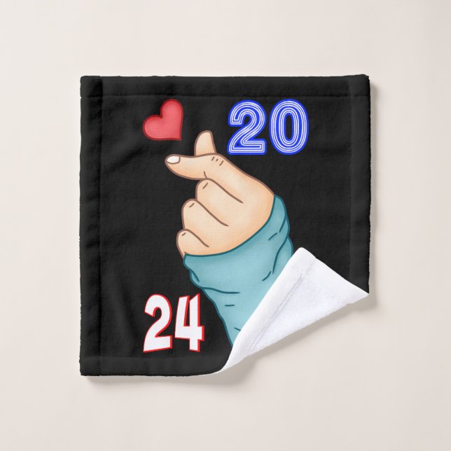 Coréen Coeur 2024 (Gant de toilette)