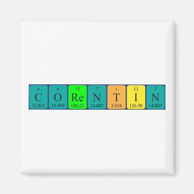 Corentin periodic table name magnet (Front)