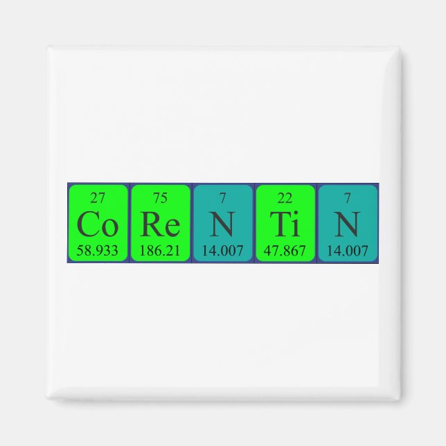 Corentin periodic table name magnet (Front)