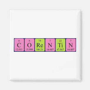 Corentin periodic table name magnet