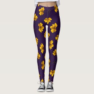 Coreopsis Flower Leggings