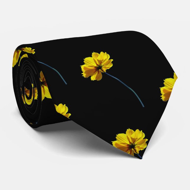 Coreopsis Flower Tie (Rolled)
