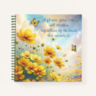 Coreopsis & Quote Notebook